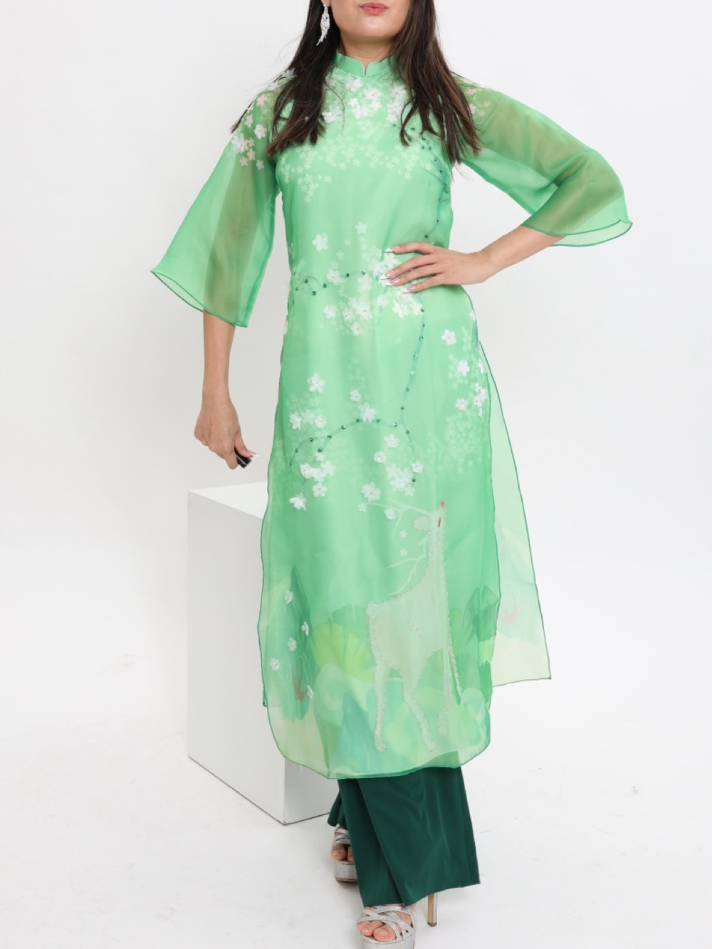 Green Ao Dai